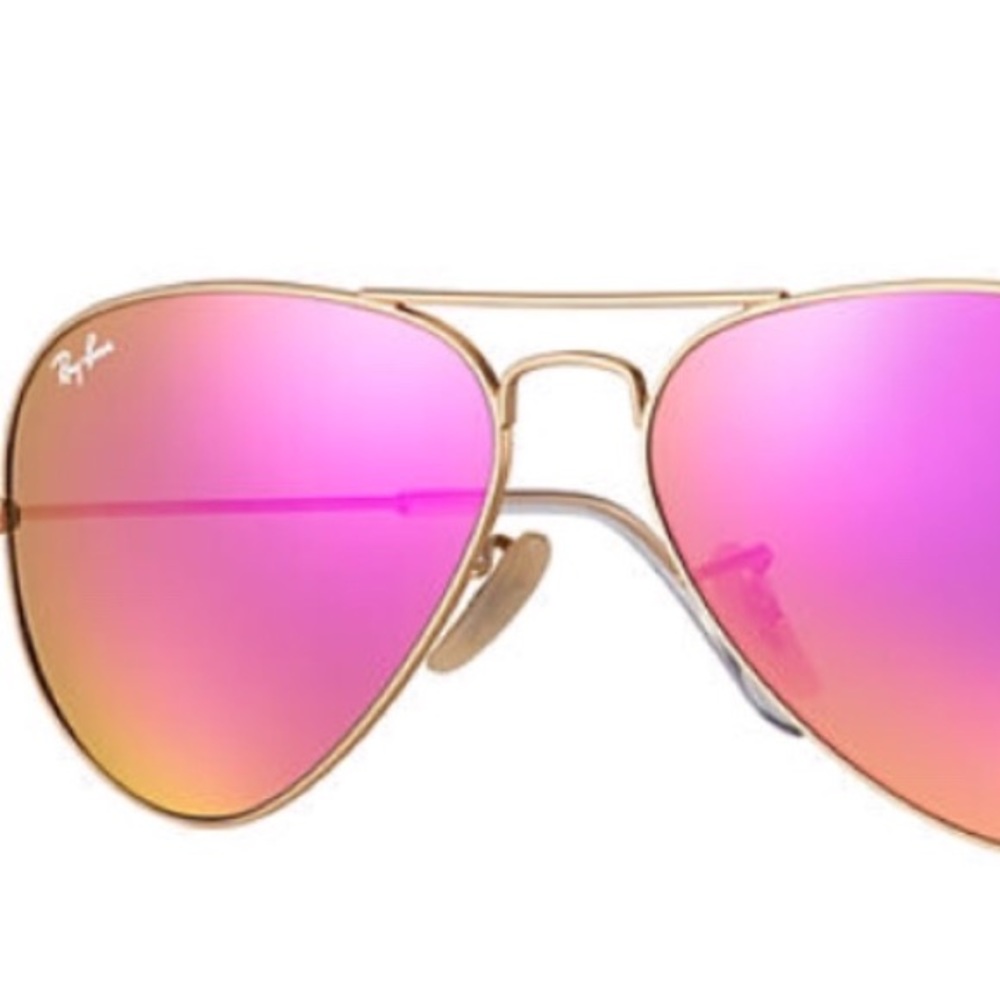 Pink rayban aviators